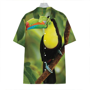 Keel-Billed Toucan Print Hawaiian Shirt