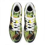 Keel-Billed Toucan Print High Top Leather Sneakers