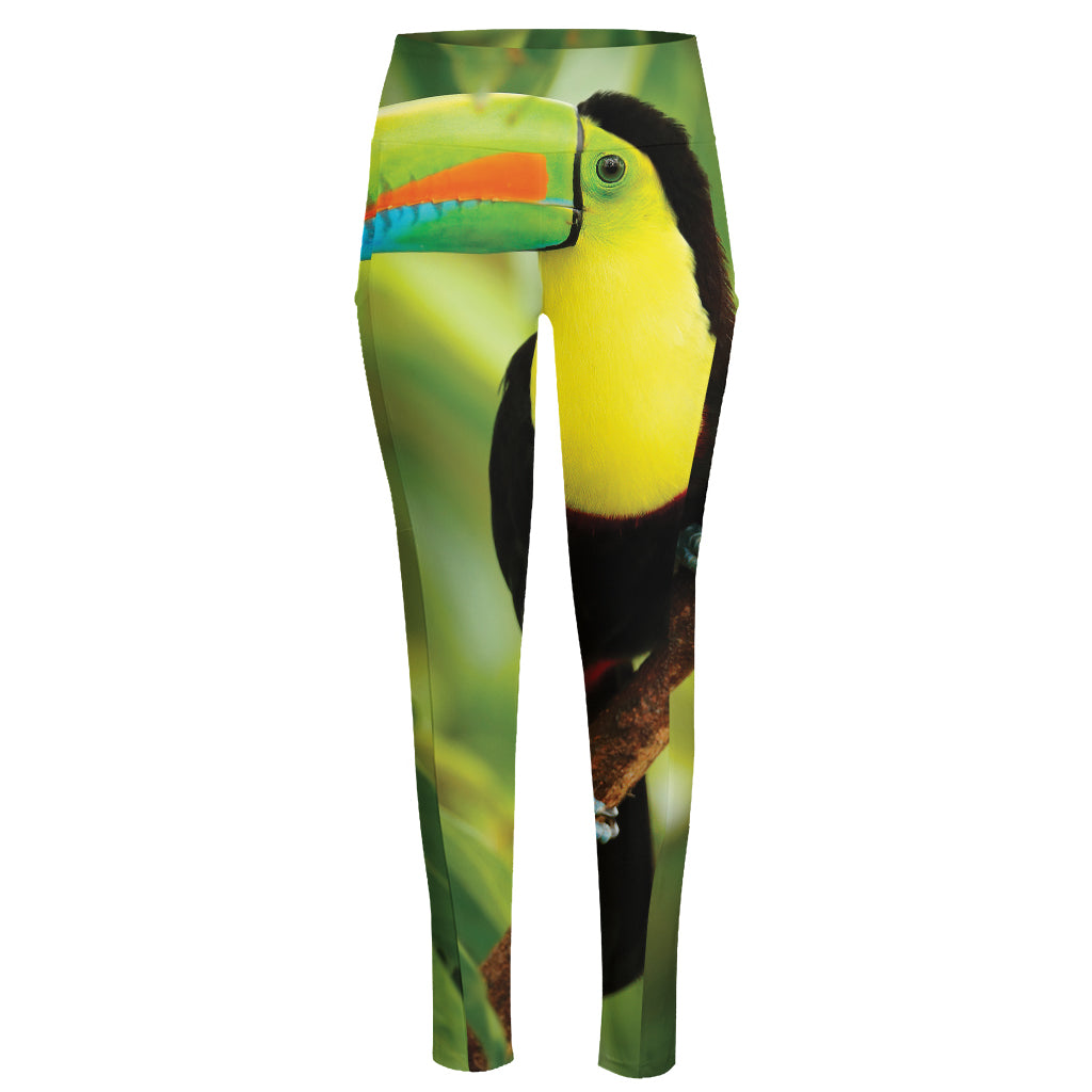 Keel-Billed Toucan Print High-Waisted Pocket Leggings