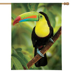 Keel-Billed Toucan Print House Flag