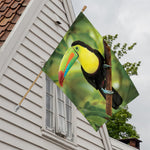 Keel-Billed Toucan Print House Flag