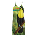 Keel-Billed Toucan Print Jersey Midi Cami Dress