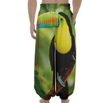 Keel-Billed Toucan Print Lantern Pants