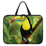 Keel-Billed Toucan Print Laptop Sleeve With Handle