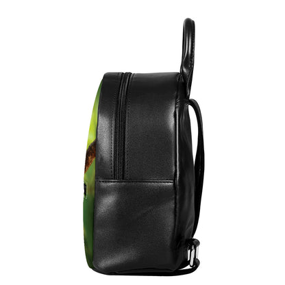 Keel-Billed Toucan Print Leather Backpack