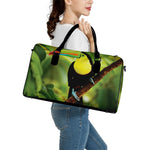 Keel-Billed Toucan Print Leather Duffle Bag