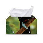 Keel-Billed Toucan Print Leather Tissue Box Cover
