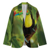 Keel-Billed Toucan Print Men's Blazer