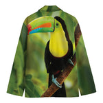 Keel-Billed Toucan Print Men's Blazer