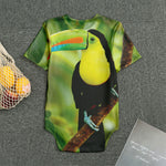 Keel-Billed Toucan Print Men's Bodysuit