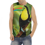 Keel-Billed Toucan Print Men's Fitness Tank Top