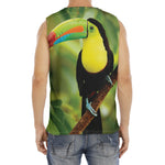 Keel-Billed Toucan Print Men's Fitness Tank Top