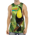 Keel-Billed Toucan Print Men's Muscle Tank Top