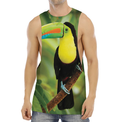 Keel-Billed Toucan Print Men's Muscle Tank Top