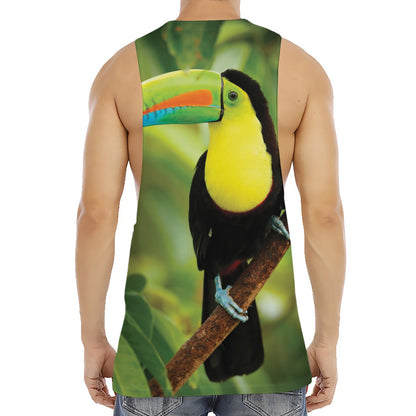 Keel-Billed Toucan Print Men's Muscle Tank Top