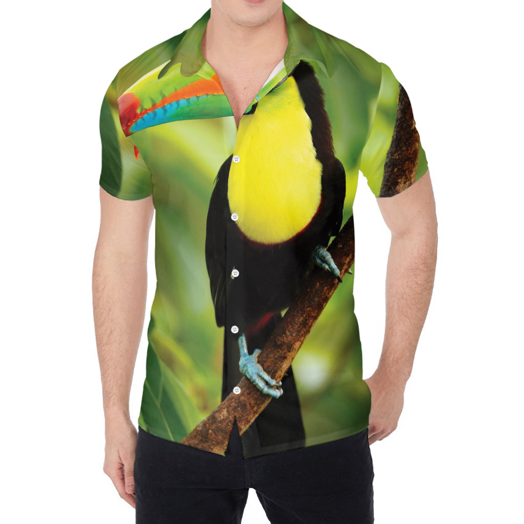 Keel-Billed Toucan Print Men's Shirt