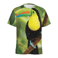 Keel-Billed Toucan Print Men's Athletic T-Shirt