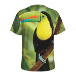 Keel-Billed Toucan Print Men's Sports T-Shirt