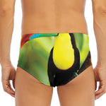 Keel-Billed Toucan Print Men's Triangle Swim Briefs