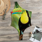 Keel-Billed Toucan Print One Shoulder Bodysuit