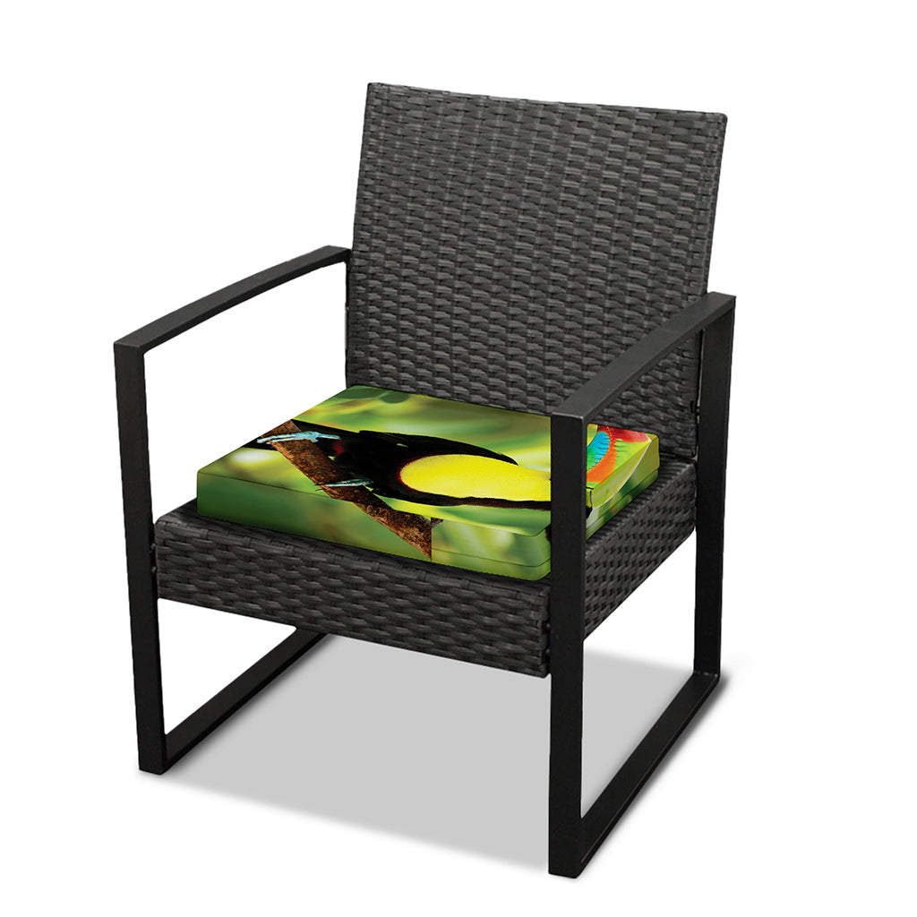 Keel-Billed Toucan Print Outdoor Seat Cushion Cover