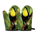 Keel-Billed Toucan Print Oven Mitts