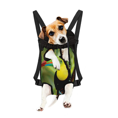 Keel-Billed Toucan Print Pet Carrier Backpack
