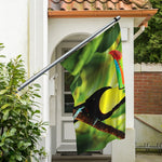 Keel-Billed Toucan Print Polyester Flag