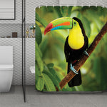 Keel-Billed Toucan Print Polyester Shower Curtain