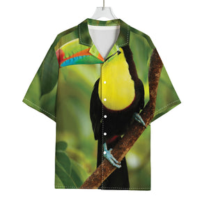 Keel-Billed Toucan Print Rayon Hawaiian Shirt