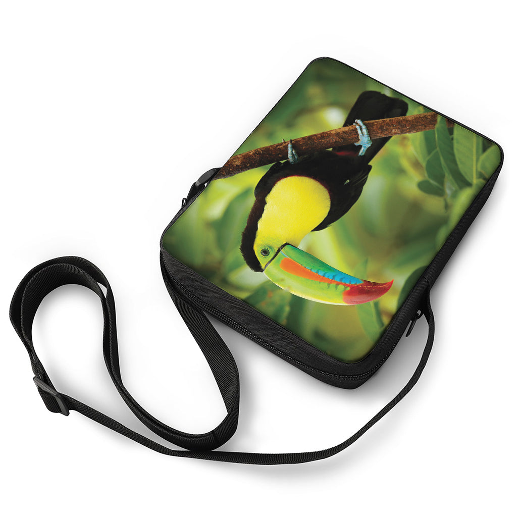 Keel-Billed Toucan Print Rectangular Crossbody Bag