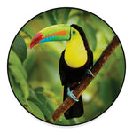Keel-Billed Toucan Print Round Floor Mat