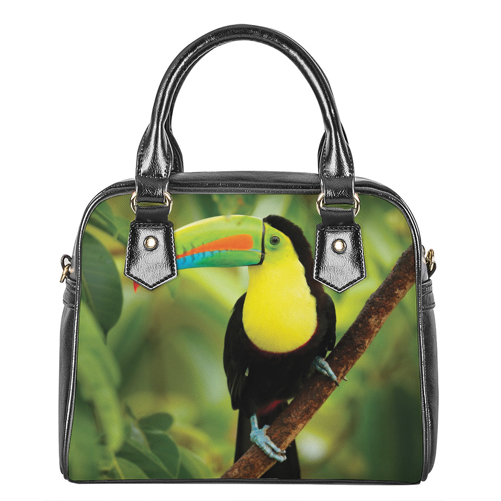 Keel-Billed Toucan Print Shoulder Handbag