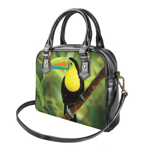 Keel-Billed Toucan Print Shoulder Handbag