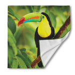 Keel-Billed Toucan Print Silk Bandana