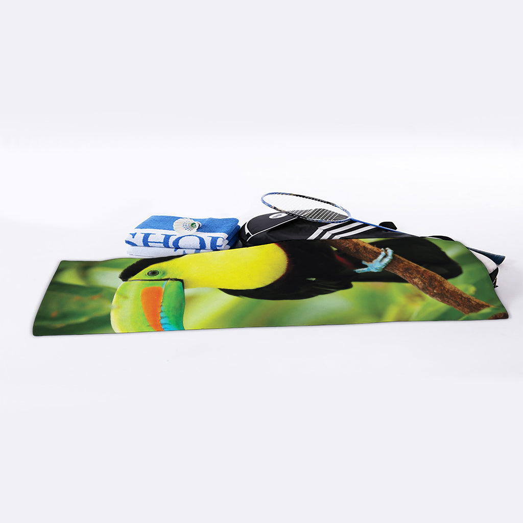 Keel-Billed Toucan Print Sports Towel