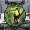 Keel-Billed Toucan Print Tire Cover With Camera Hole