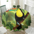 Keel-Billed Toucan Print Waterproof Round Tablecloth