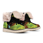 Keel-Billed Toucan Print Winter Boots