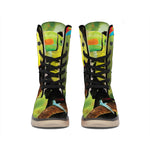 Keel-Billed Toucan Print Winter Boots