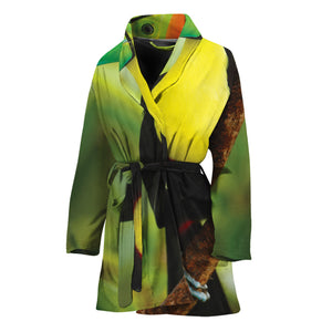 Keel-Billed Toucan Print Women's Bathrobe