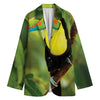 Keel-Billed Toucan Print Women's Blazer