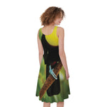 Keel-Billed Toucan Print Women's Sleeveless Dress