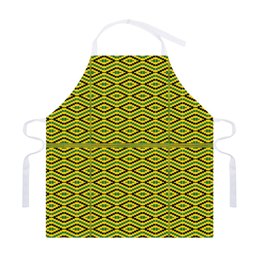 Kente African Pattern Print Adjustable Apron