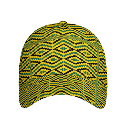 Kente African Pattern Print Baseball Cap