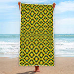 Kente African Pattern Print Beach Towel