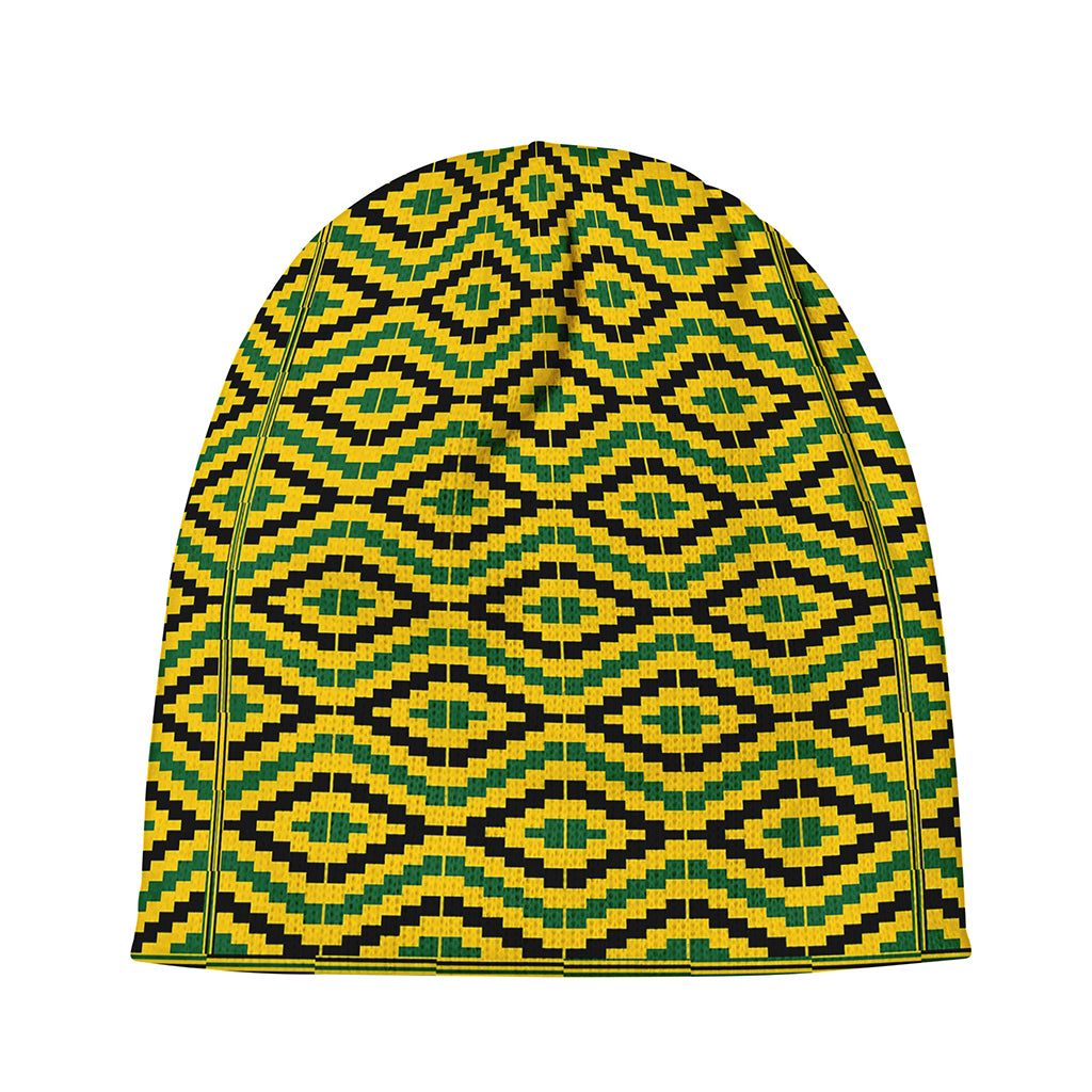 Kente African Pattern Print Beanie