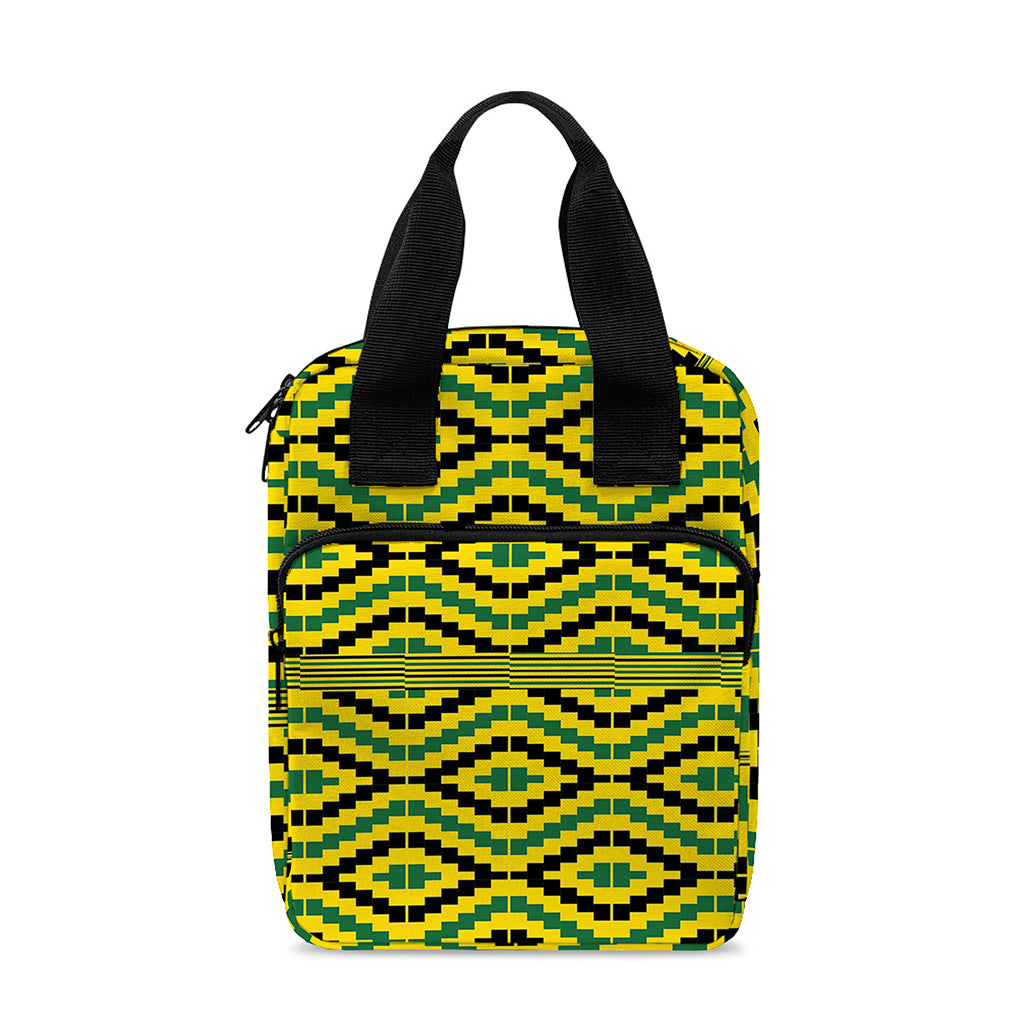 Kente African Pattern Print Bible Tote Bag