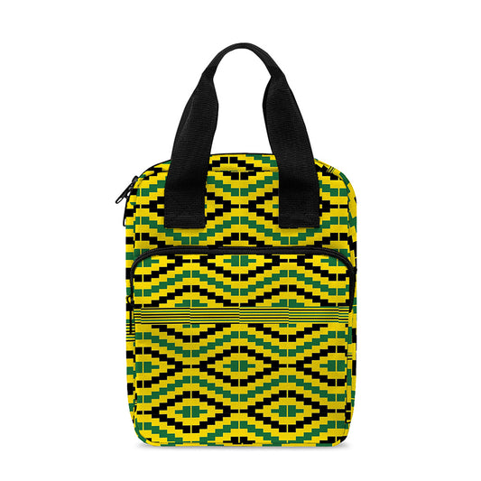 Kente African Pattern Print Bible Tote Bag