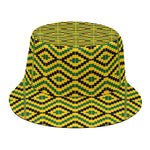 Kente African Pattern Print Bucket Hat